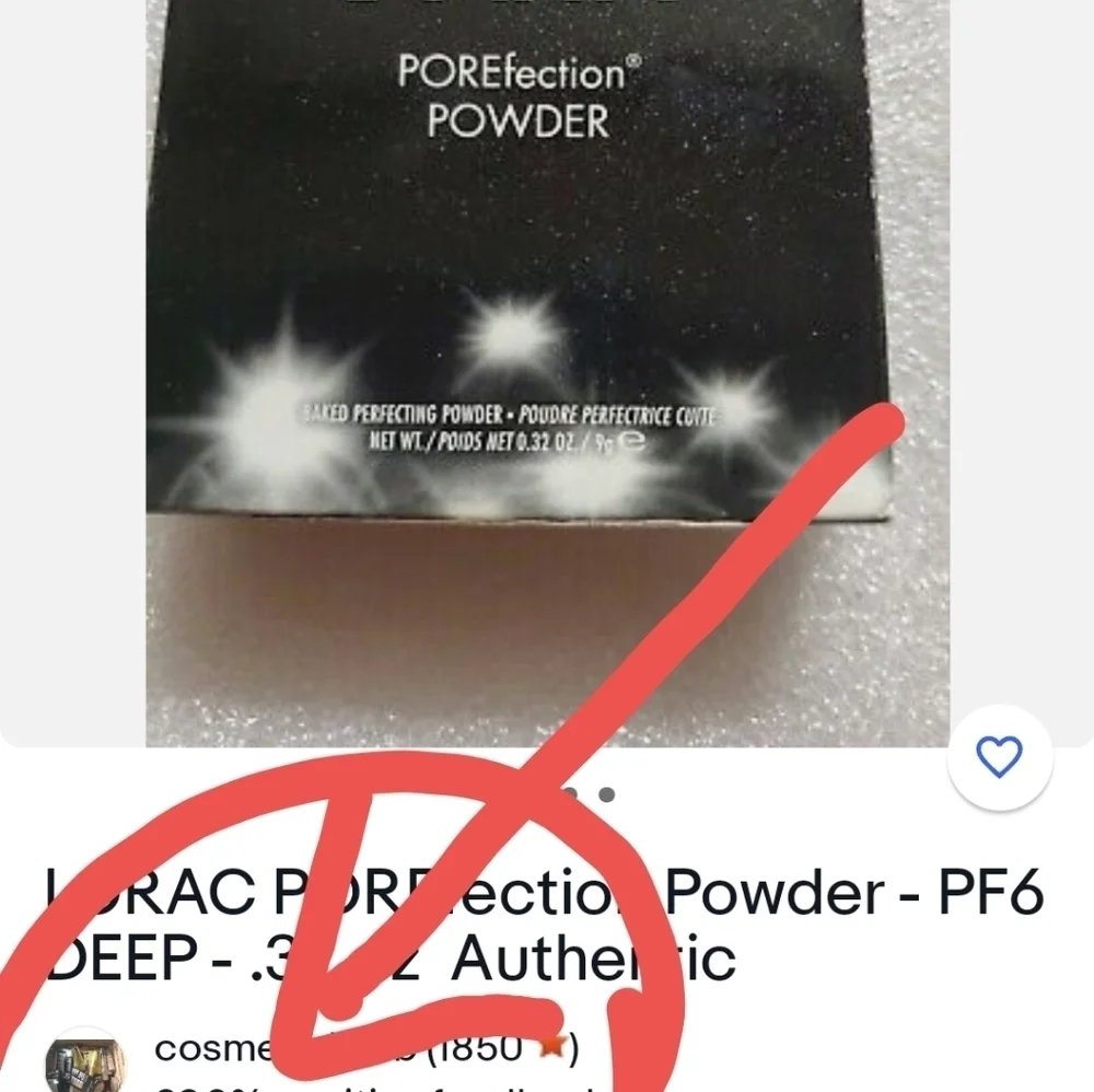 LORAC Cosmetics Porefection Baked Finishing Powder PF6 Deep Glam Feminine Discon